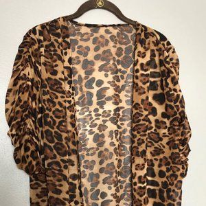 Sheer Knee Length Kimono